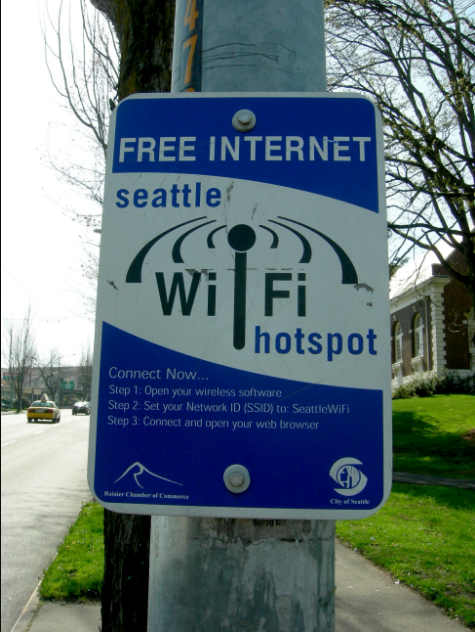 Public Wi-Fi hotspots are super helpful, but you need to be aware of online eavesdroppers. (Image: Wikimedia Commons)