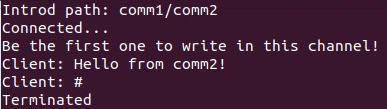 Example when being the first one to connect.