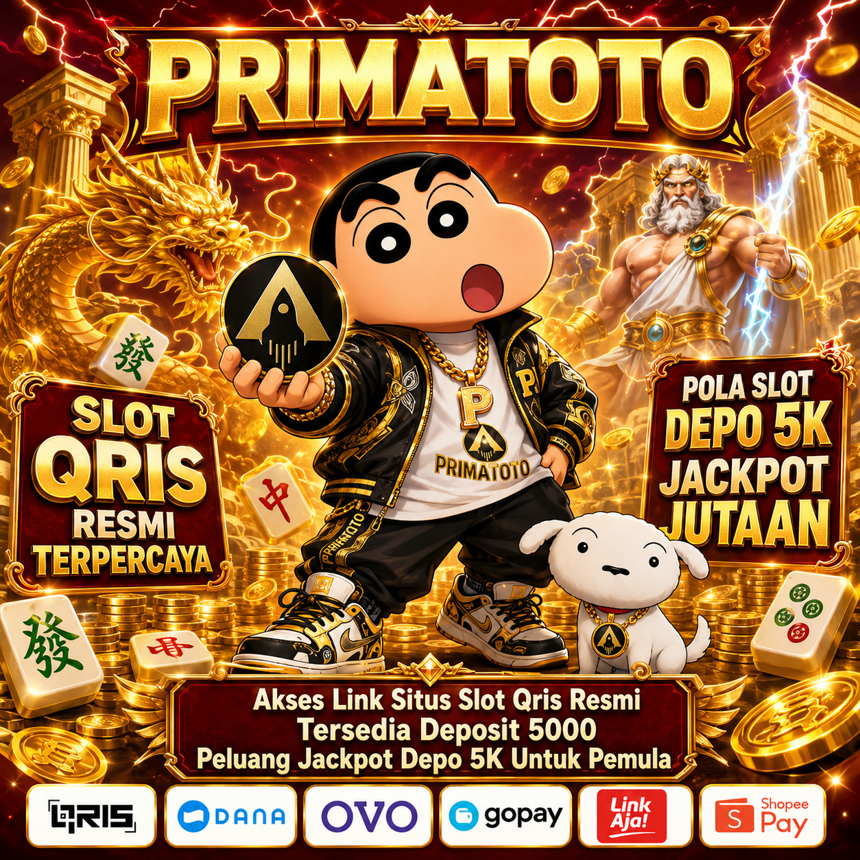 PRIMATOTO : Akses Link Situs Slot Qris Resmi Tersedia Deposit 5000 Peluang Jackpot Depo 5K Untuk Pemula