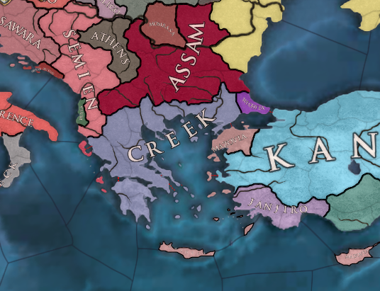 So I started a custom nation game with random nations and this happened ...