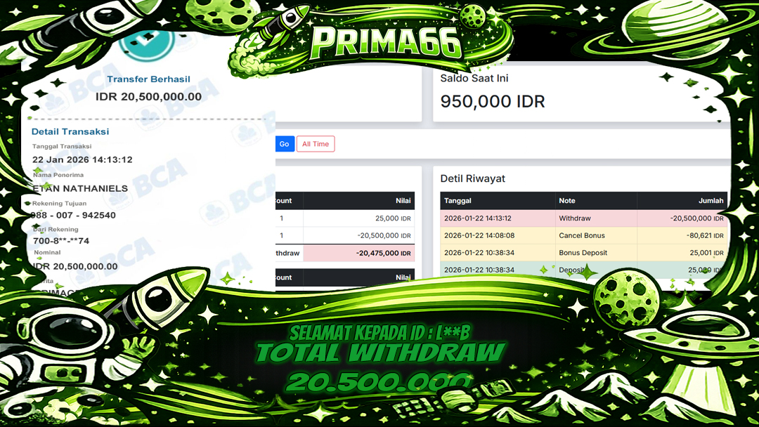 PRIMA66-JACKPOT SLOT GAME MAHJONG WAYS WIN HINGGA 20 JUTA, 22 JANUARI 2026