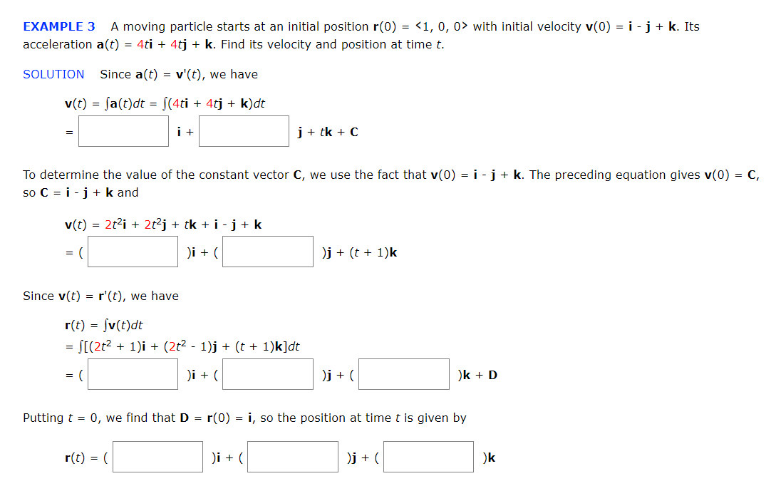 Solved Example 3 A Moving Particle Starts At An Initial P Chegg Com