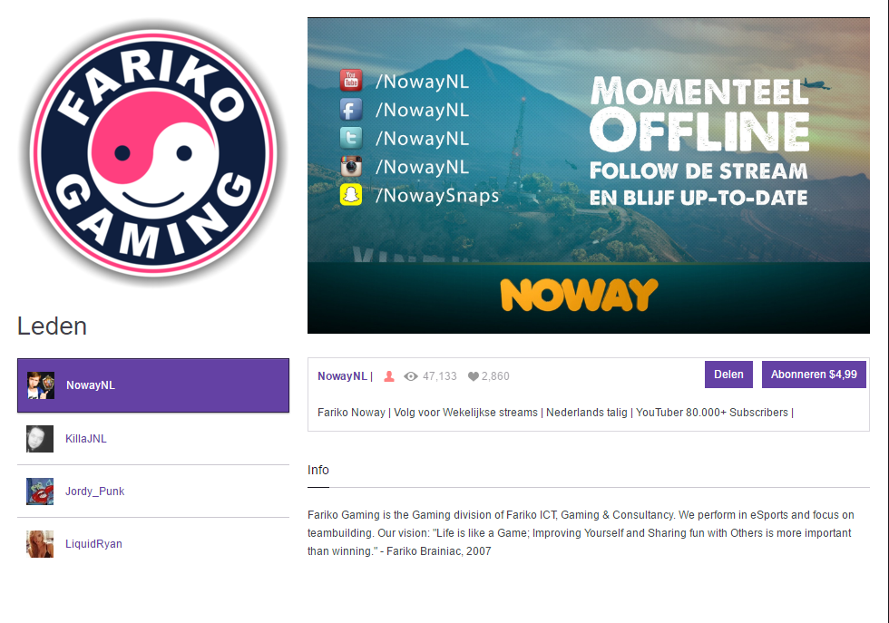 Twitch groep