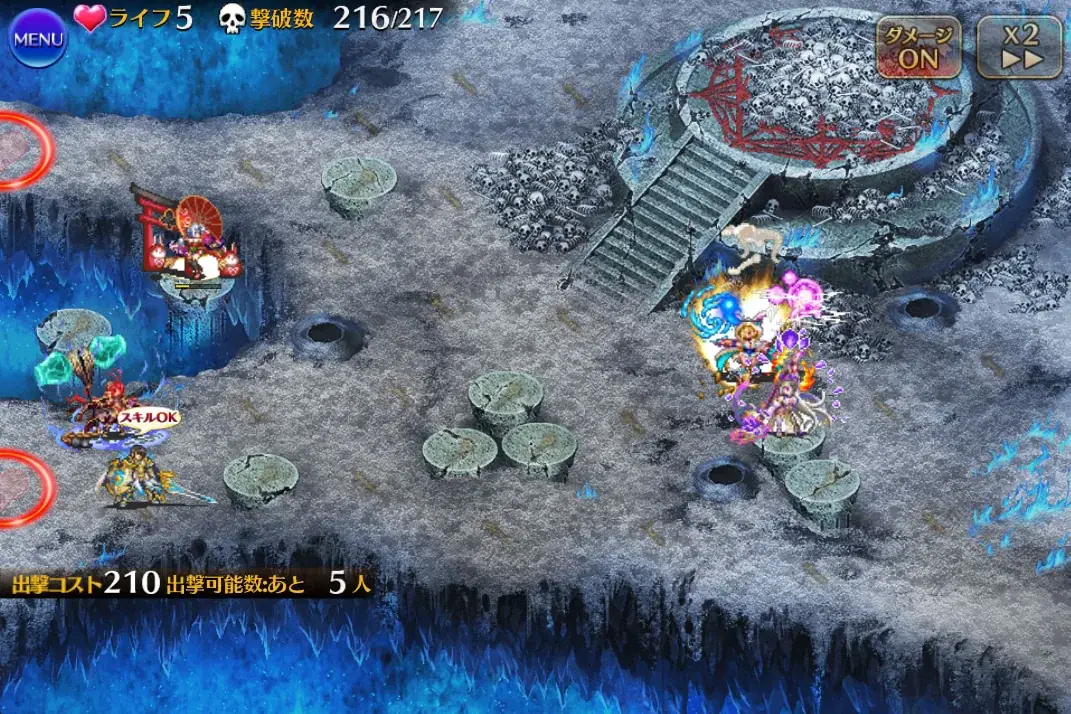 魔神序中終盤は迎春奇術リズリーにお任せ!?高確率暗殺で眷属達を捌き切る!の参考画像 - わんにゃんランド - アイギス攻略まとめ