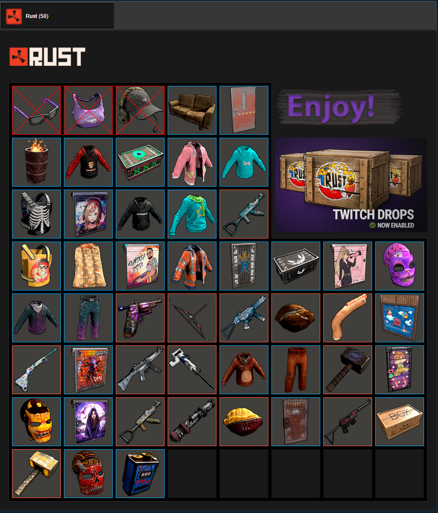 Rust Twitch Items