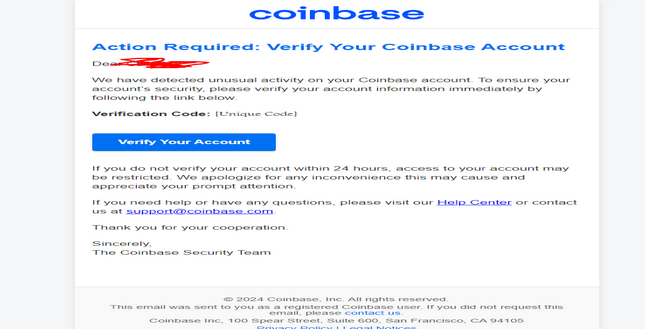 ✔️ Coinbase V26 Letter Inbox To All ☑️☑️Fresh and High Quality ☑️