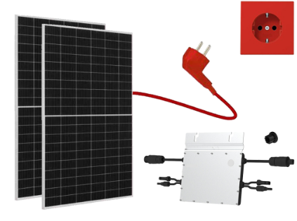 Alpha Solar Balkonkraftwerk Set 690 Watt Peak JA Solar