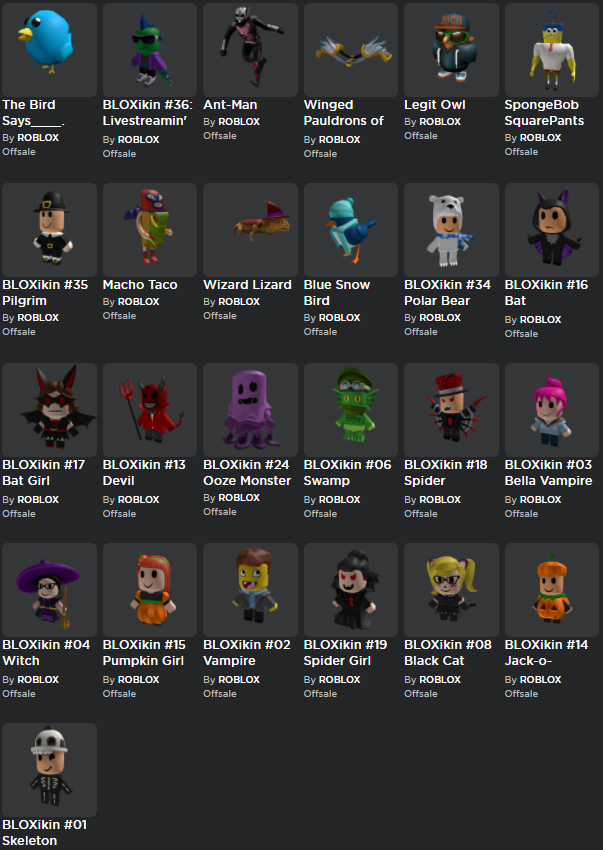 Obc Lifetime Account W Festive Valk Classic Roblox Pumpkin Head And Many Os Items - roblox head with valk