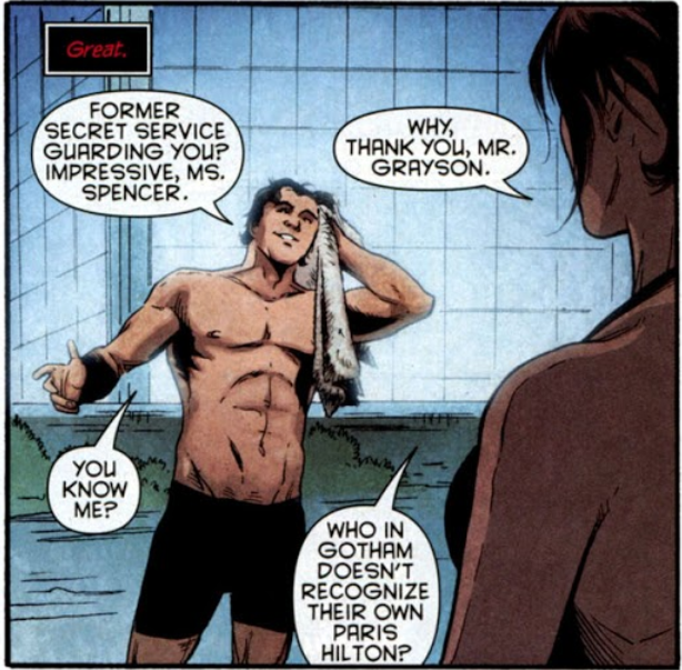 who in Gotham doesn't recognize their own Paris Hilton?