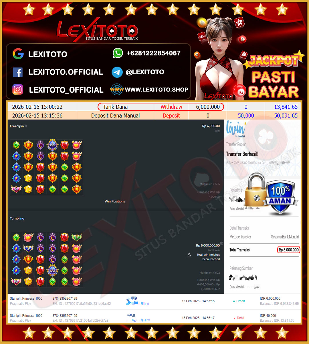lexitoto-jackpot-slot-pragmatic-starlight-princess-1000-rp6000000---lunas