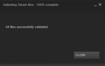 Steam validation rejected 1.6