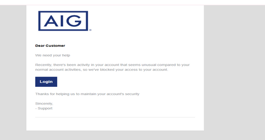 AIG ( US ) ✓ { LETTER } ⭐ Clean inbox Letter 2025 ❤️