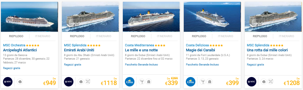 Guarda qui le offerte crociere Logitravel!