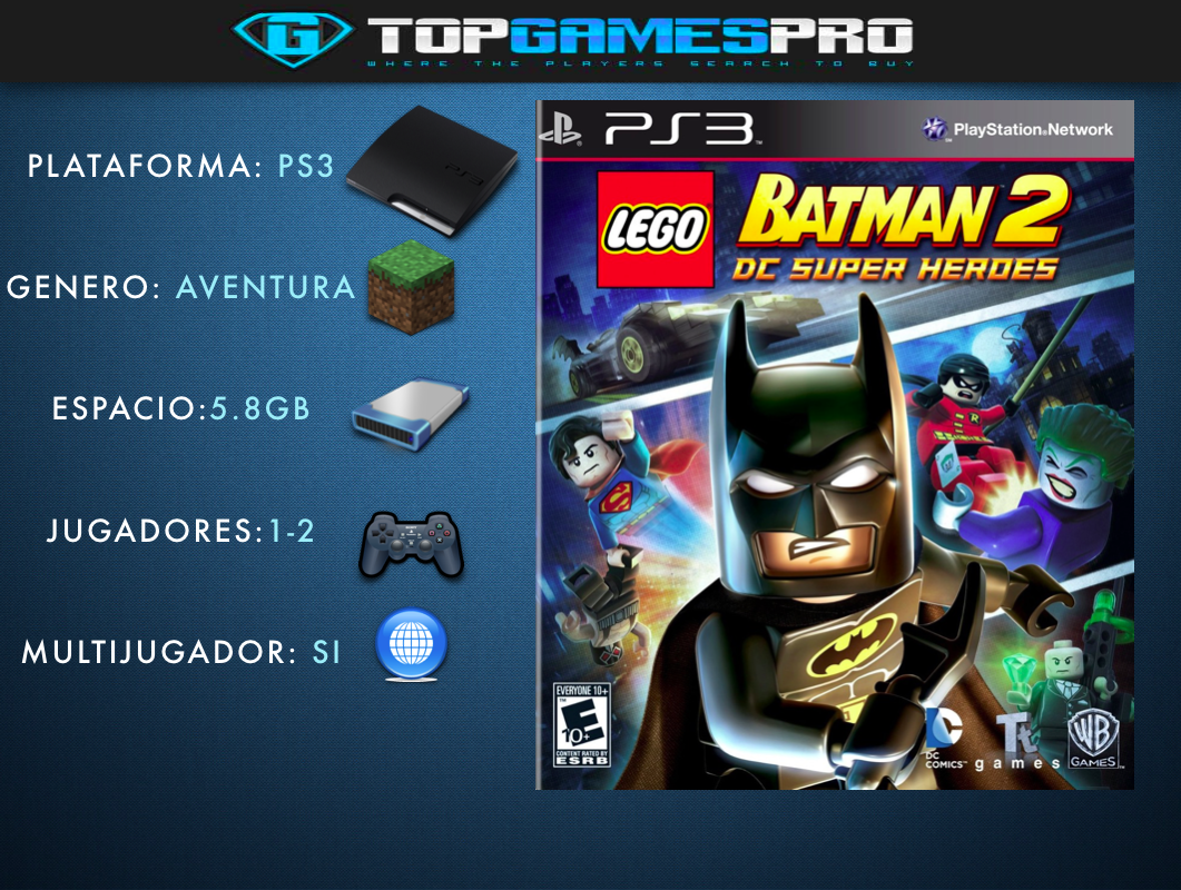 Lego Batman 2 Dc Super Heroes Ps3 - $ 89.00 en Mercado Libre