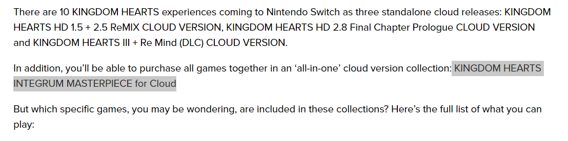 Cloud Versions Of Kingdom Hearts Hd 1 5 2 5 Remix Hd 2 8 And Kingdom Hearts Iii Announced For Nintendo Switch Page 8 Resetera