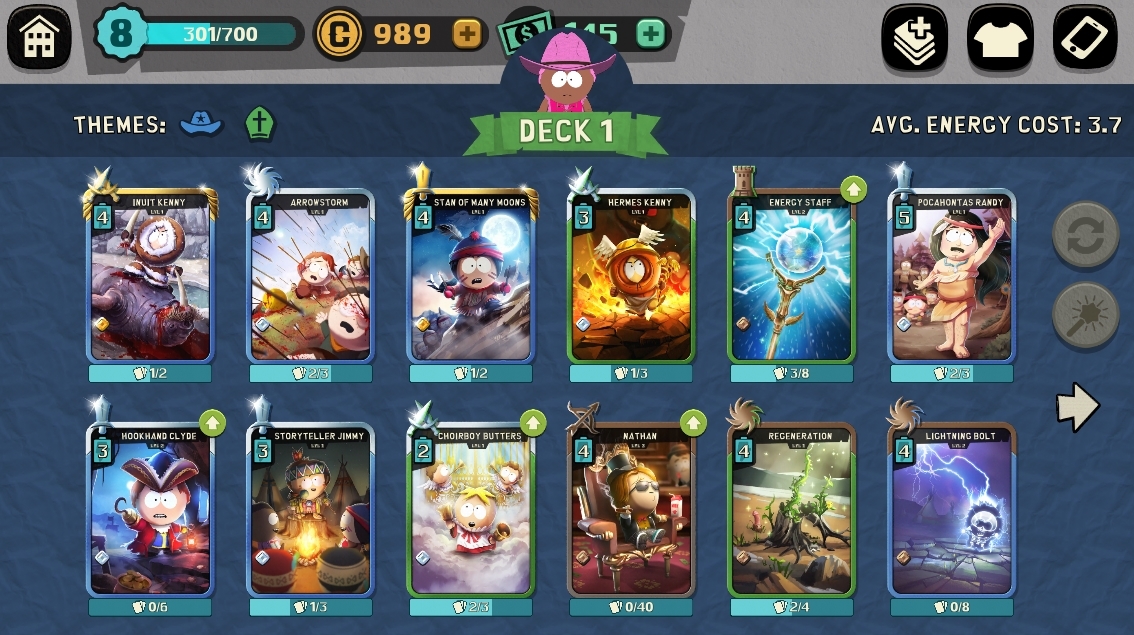 Deck building basics? : r/SouthParkPhone