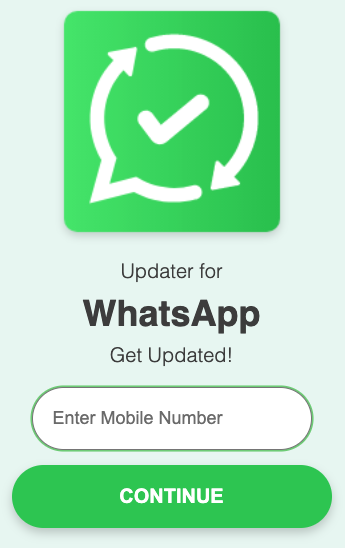 [2-click] ZA | WhatsApp Updater Prelander