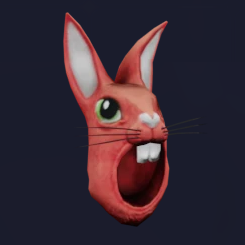 Red Bunny Head