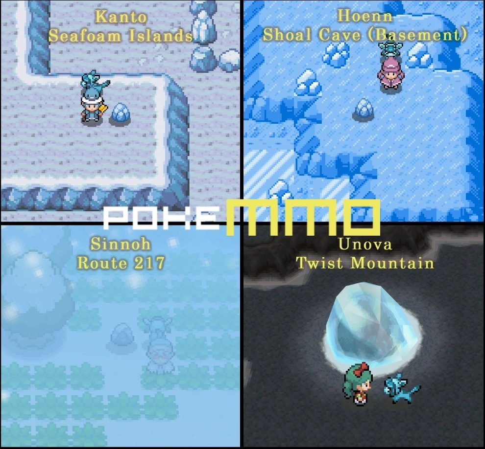 PokeMMO - Stones, locations, day or night, how happy it is. Which