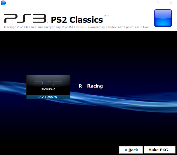 convert ps3 iso to pkg