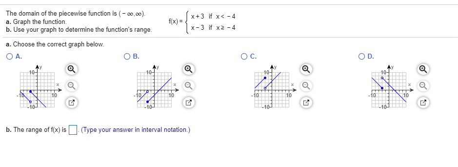 domain of piecewise function
