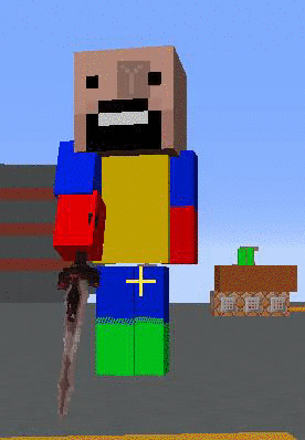 A human NPC rotating around its Y-Axis