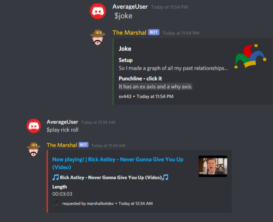 Rick bot discord команды