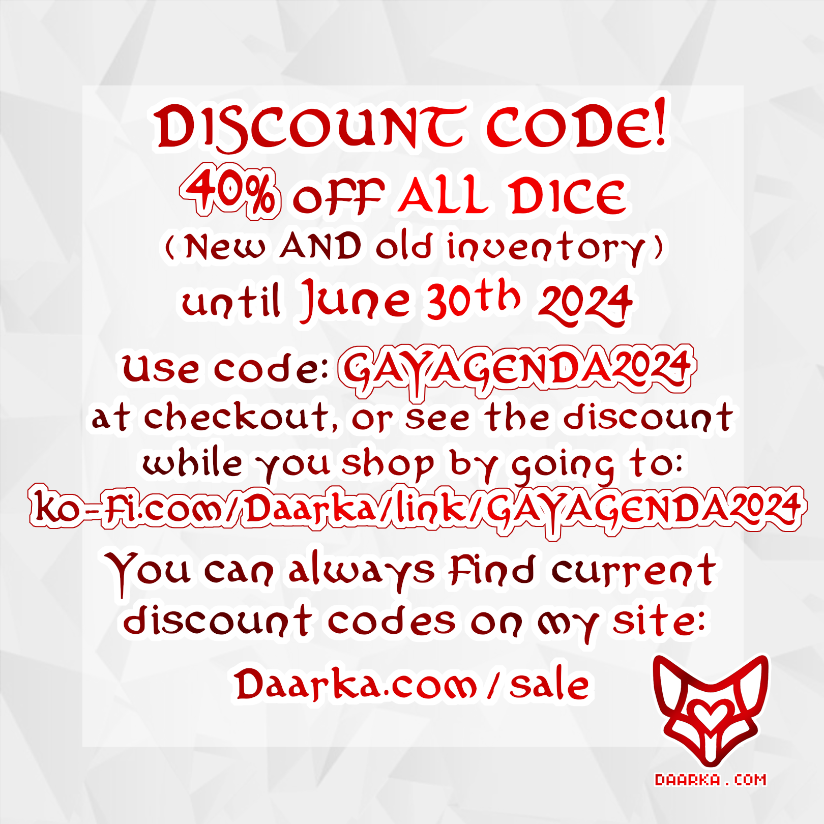 40% off with code GAYAGENDA2024