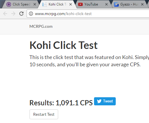 Kohi Click Test