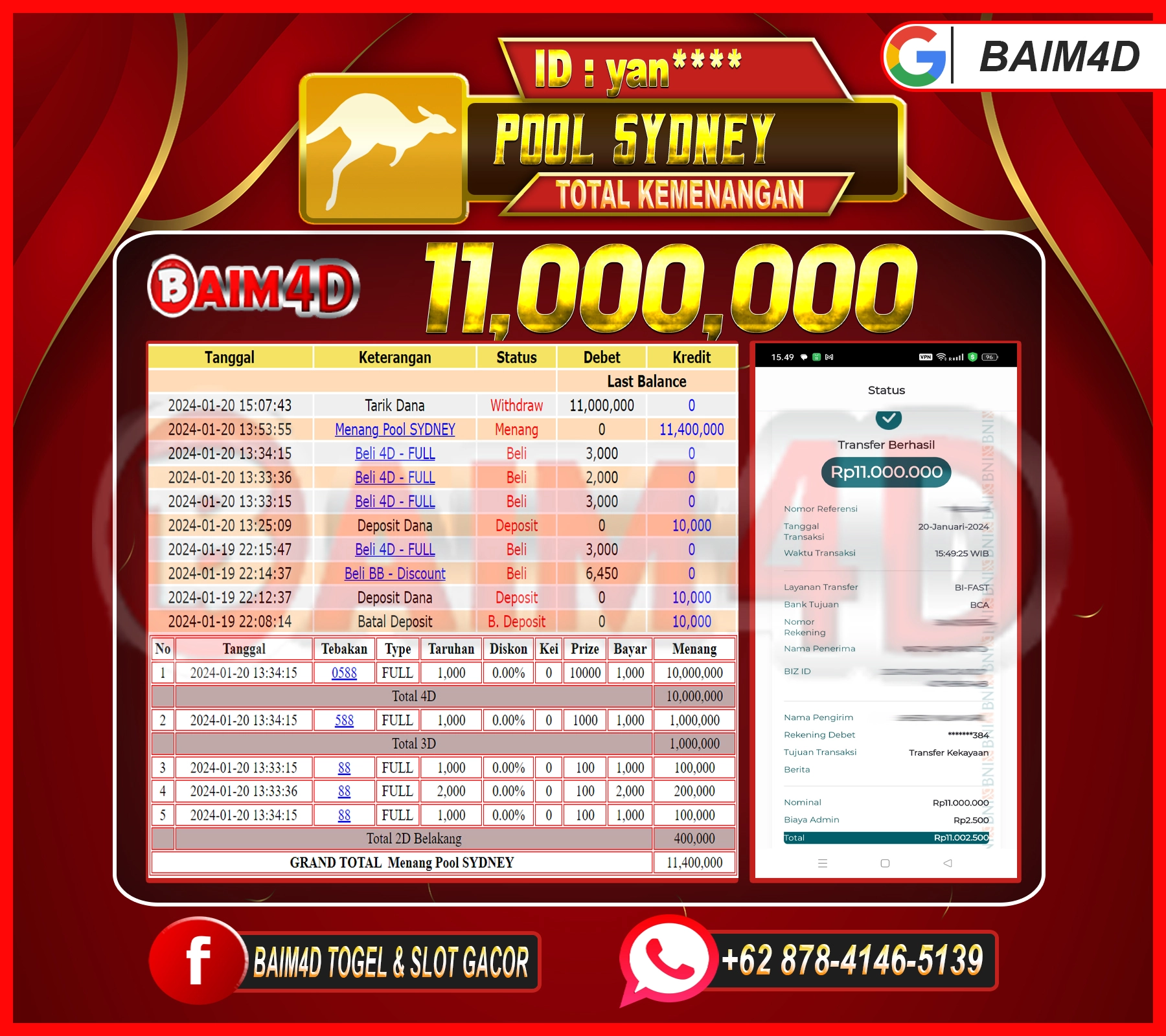 Dapatkan Pembayaran Kemenangan Cepat dan Tuntas di BAIM4D!