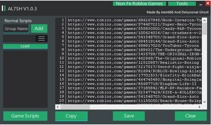 Al7sh Script Hub Updated - roblox color names