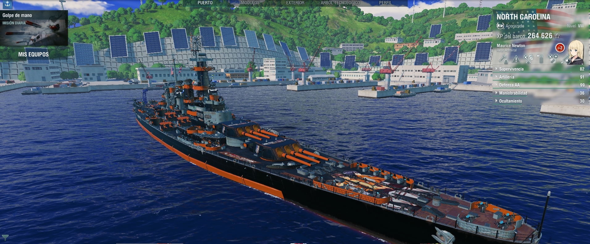 high school fleet port mod world of warships
