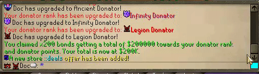 Legion Donator Benefits