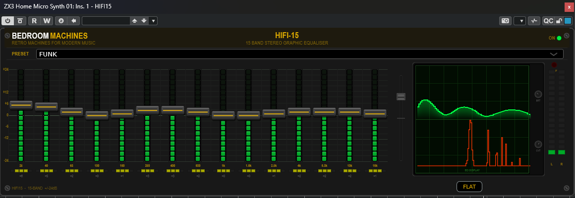 HIFI-15 Graphic Equaliser plugin interface