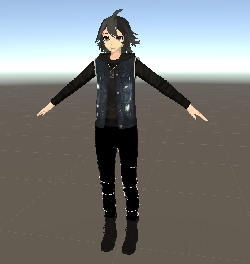 Wolfboy Hair With Dynamic Bones Vrchat Support Vrcmods - Mob