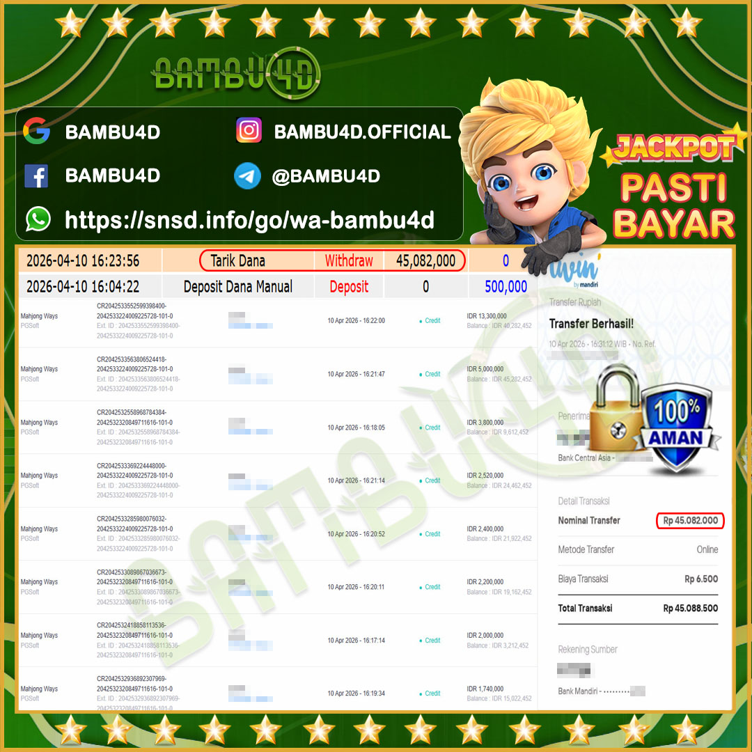 bambu4d-jackpot-slot-pgsoft-mahjong-ways-rp45082000--lunas