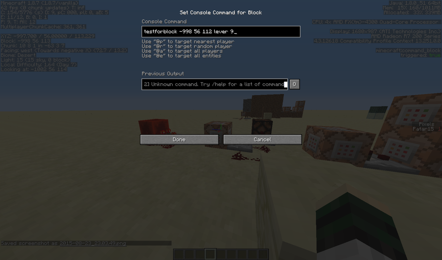 Solved Command Block Not Accepting Command Need Explanation Redstone Discussion And Mechanisms Minecraft Java Edition Minecraft Forum Minecraft Forum