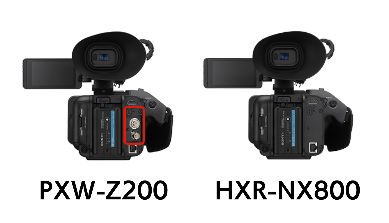 SONYの定番業務用カメラ「HXR-NX5R」、「PXW-Z180」の後継機種がついに出た！「PXW-Z200」と「HXR-NX800」の違いとは？  | パンダスタジオ レンタル公式サイト