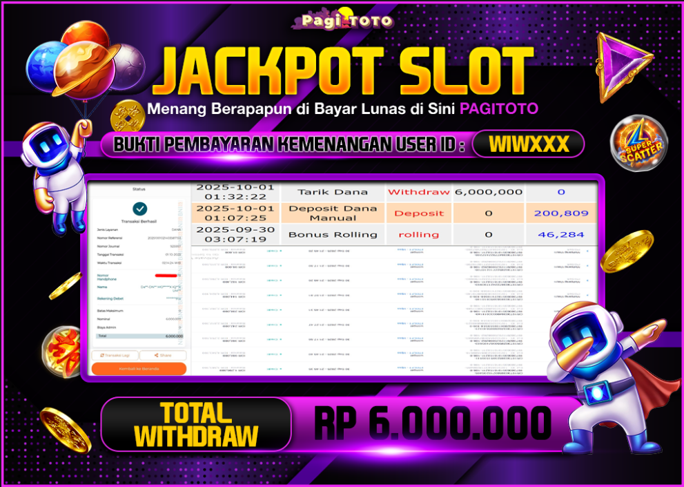 HAPPY JACKPOT MEMBER PAGITOTO SLOT MAHJONG WAYS Rp 6.000.000-, - LUNAS
