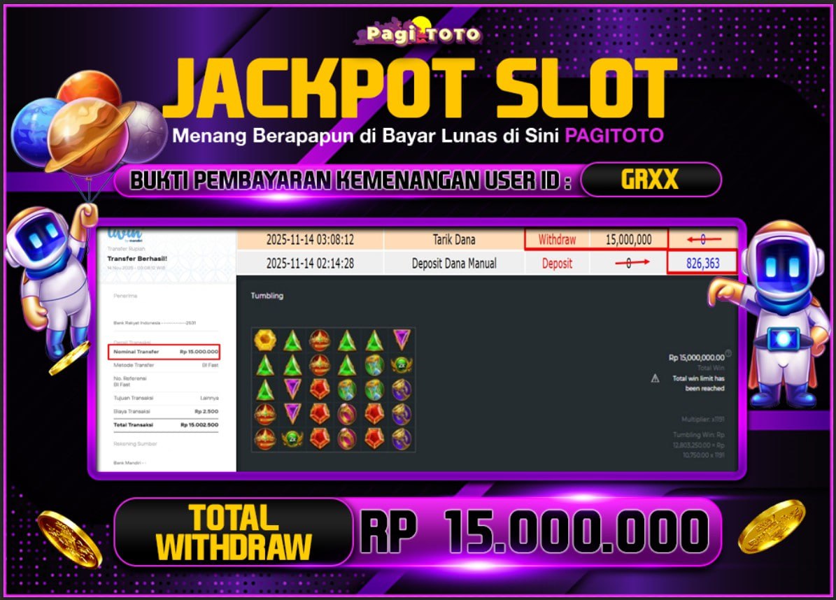 HAPPY JACKPOT MEMBER PAGITOTO SLOT GATES OF OLYMPUS 1000 Rp 15.000.000-, - LUNAS
