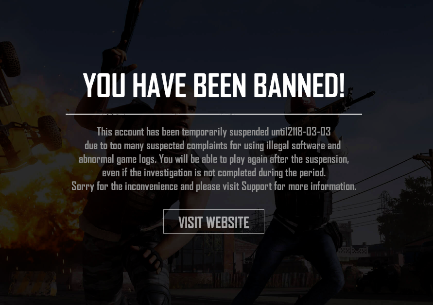 You have been banned. You have banned. This account has been suspended.. You are have been banned.