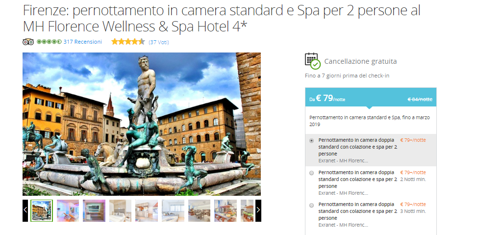 Coupon Hotel a Firenze