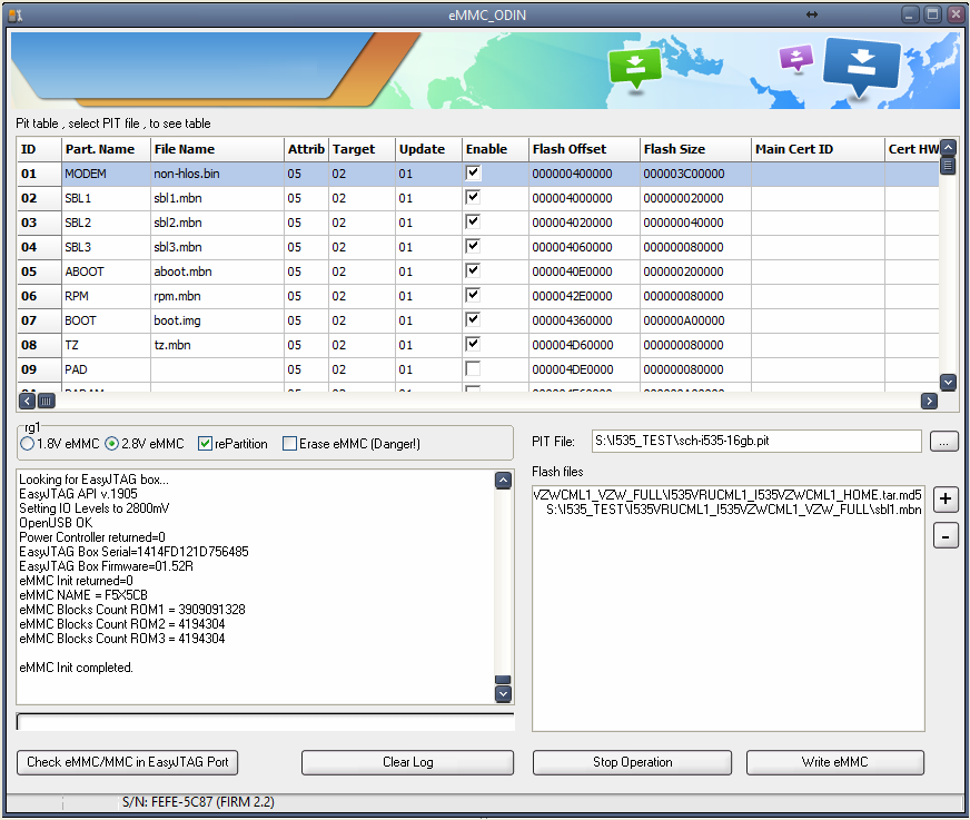 Z3X Easy-JTAG Update. v.2.0.5.0. Direct eMMC ODIN added 674bcdfc36d7328a9f155bc229808127