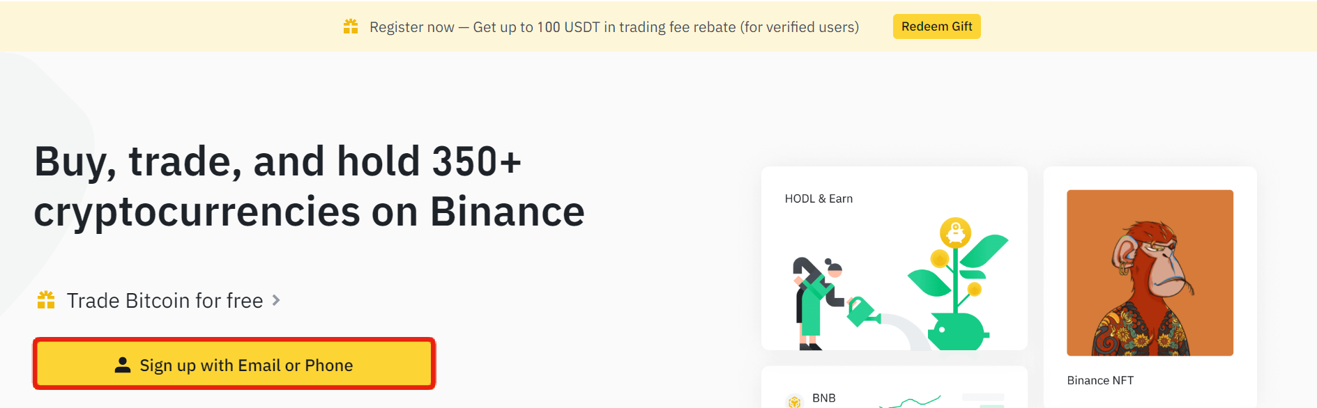 Binance trading platform