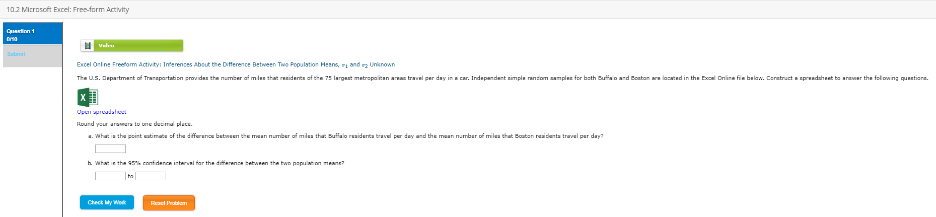 Solved The U S Department of Transportation provides the Chegg com