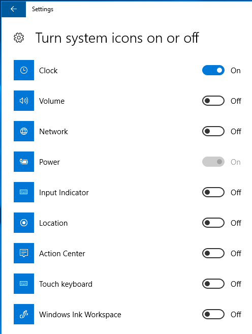 System Icons