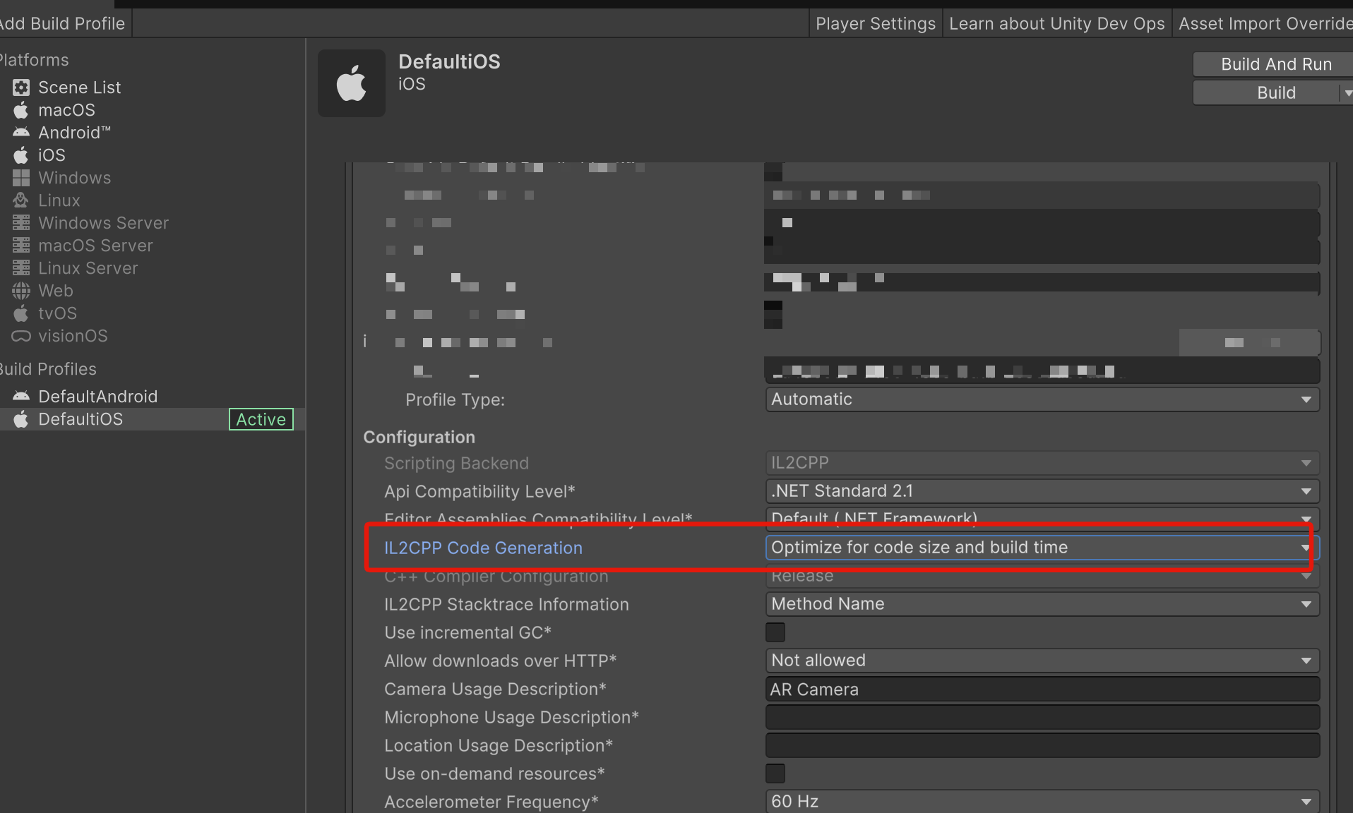 IL2CPP Code Geneartion