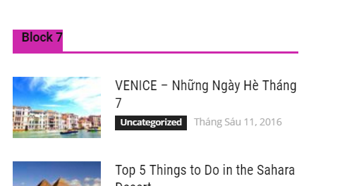issue with block title and background