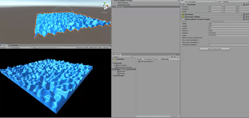 unity particle playground waterfall