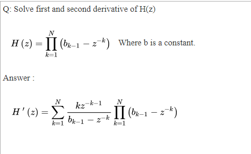 Having problems derivating a function with product notation? : r/learnmath